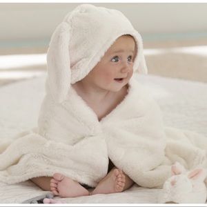 Faux Fur Bunny Hooded Towel